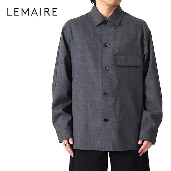 LEMAIRE コットンウール ワークシャツ LEMAIRE ルメール ライト テーラード トロピカルウールシャツ OV1012