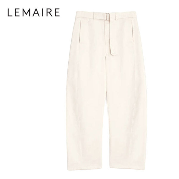 LEMAIRE ルメール ツイスト ベルテッドパンツ PA326 LD1034 白