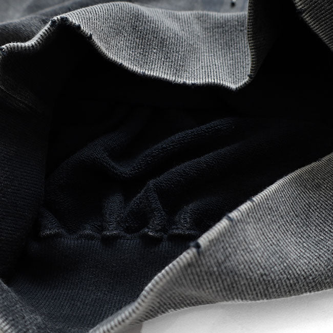 Maison MIHARA YASUHIRO BLEACHED COLLEGE PRINT HOODIE B17HD551