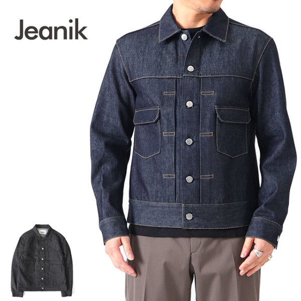Jeanik ジーニック 2ndタイプ ワンウォッシュ デニムジャケット