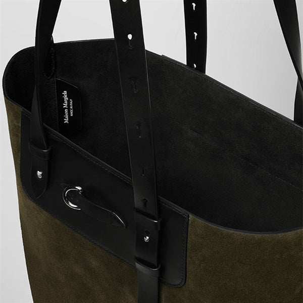 Maison Margiela メゾンマルジェラ スエード×レザー トートバッグ SB1WC0024 P8610 ショルダーバッグ ショッピングバッグ