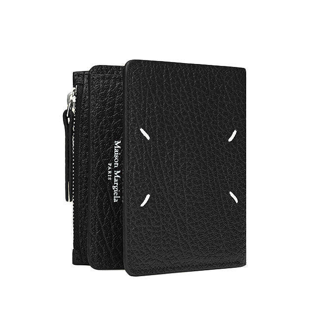 メゾンマルジェラ 二つ折り財布　SA1UI0023 P4455 Maison Margiela メゾンマルジェラ グレイニーレザー フリップフラップ