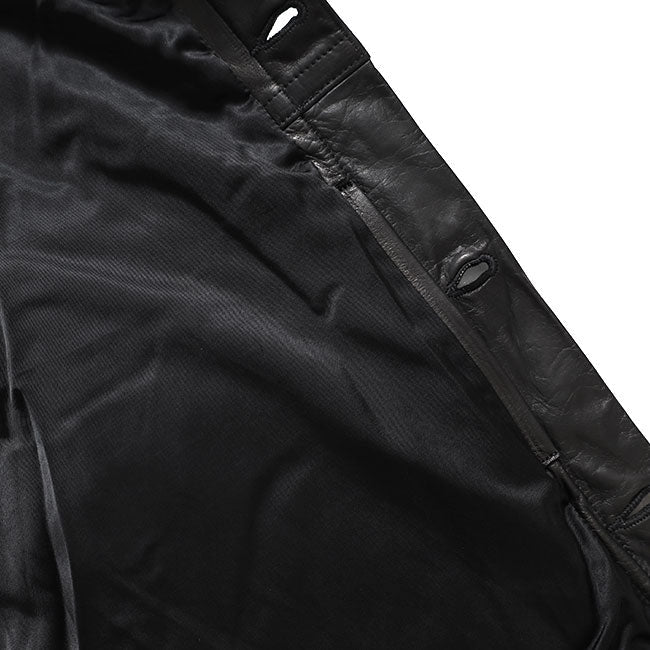 A LEATHER TRUCKER JACKET AUJ2662