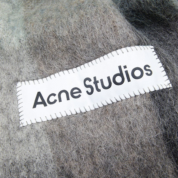 Acne Studios アクネストゥディオズ ウールモヘア チェックマフラー FN-UX-SCAR000115