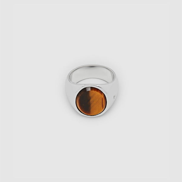 【3連休セール】TOM WOOD oval Tiger Eye サイズ 58 TOMWOOD トムウッド Oval Tiger Eye オーバル タイガーアイ リング