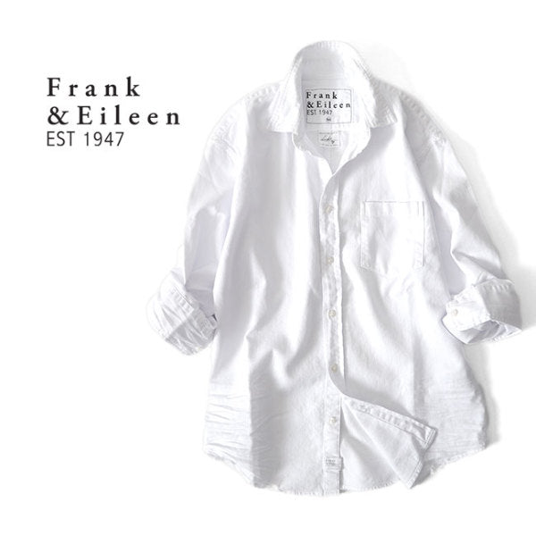 Frank&Eileen フランク&アイリーン LUKE WCD ルーク ストーンウォッシュド ホワイト デニムシャツ 9920700034