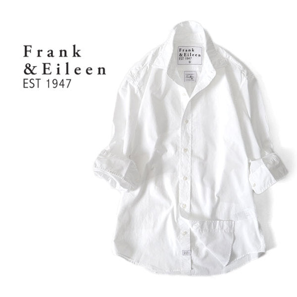 Frank&Eileen フランク&アイリーン FINBAR WTP フィンバー ポプリン プレーンシャツ 9920700020 9920700035