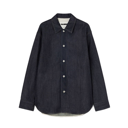 JIL SANDER WARDROBE ジルサンダー ワードローブ オーバーサイズ インディゴ デニムシャツ J23DL0101 J45041