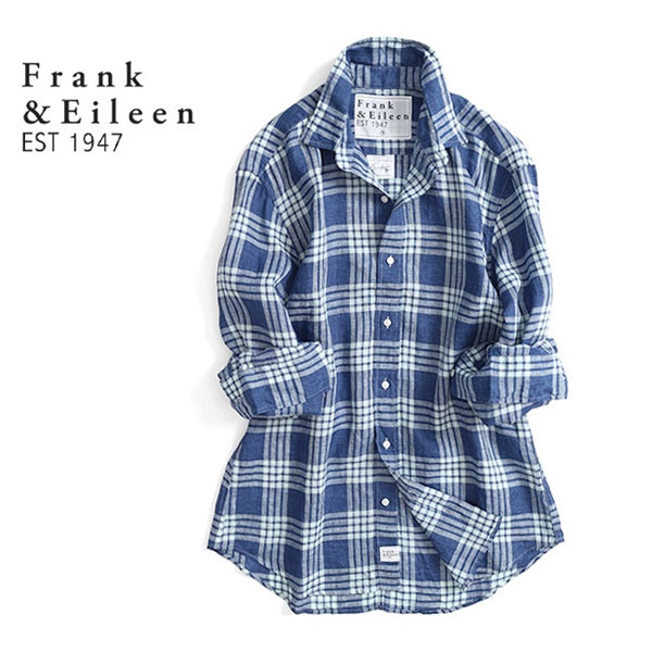 Frank&Eileen フランク&アイリーン FINBAR NSFL フィンバー チェック リネンシャツ 4120700014