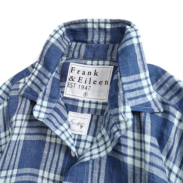Frank&Eileen フランク&アイリーン FINBAR NSFL フィンバー チェック リネンシャツ 4120700014