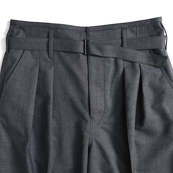 LEMAIRE ルメール ベルテッド トロピカルウール プリーツパンツ PA1173 LF1386