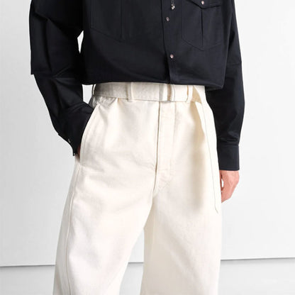 LEMAIRE ルメール ツイスト ベルテッドパンツ PA326 LD1034