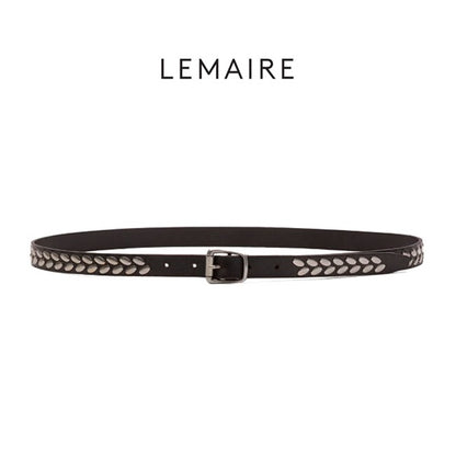 LEMAIRE ルメール アーモンドスタッズ レザーベルト AC1212 LL0055 **