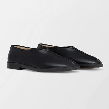LEMAIRE ルメール フラット パイプド スリッパー レザーシューズ FO0007 LL0023