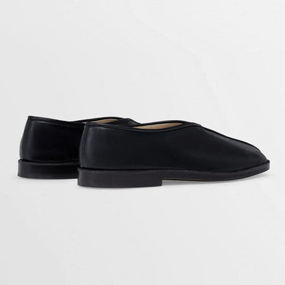 LEMAIRE ルメール フラット パイプド スリッパー レザーシューズ FO0007 LL0023