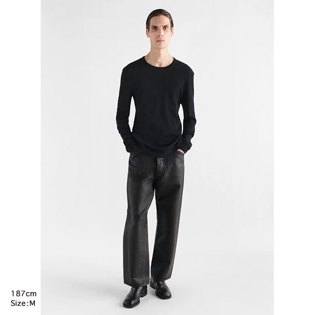 LEMAIRE LONG SLEEVE RIBBED TEE TS0034 LJ1067 **