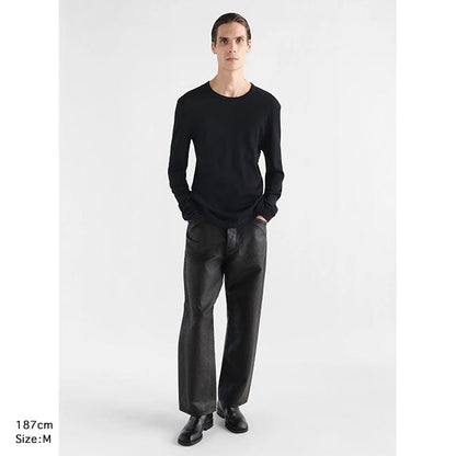 LEMAIRE LONG SLEEVE RIBBED TEE TS0034 LJ1067 **
