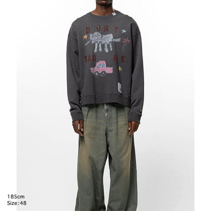 Maison MIHARA YASUHIRO Kids Doodle Printed Sweatshirt J17PO763