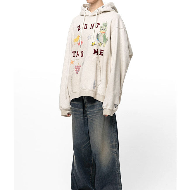 Maison MIHARA YASUHIRO Kids Doodle Printed Hoodie J17HD762