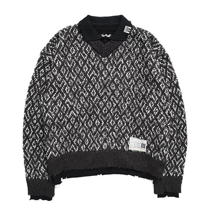 Maison MIHARA YASUHIRO Layered Knit Sweater A17SW502