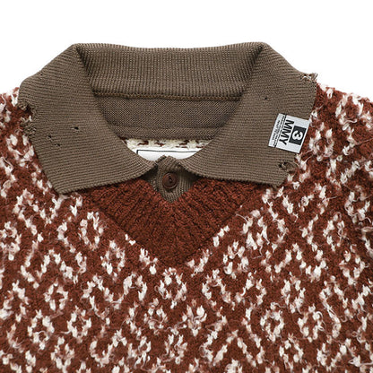 Maison MIHARA YASUHIRO Layered Knit Sweater A17SW502
