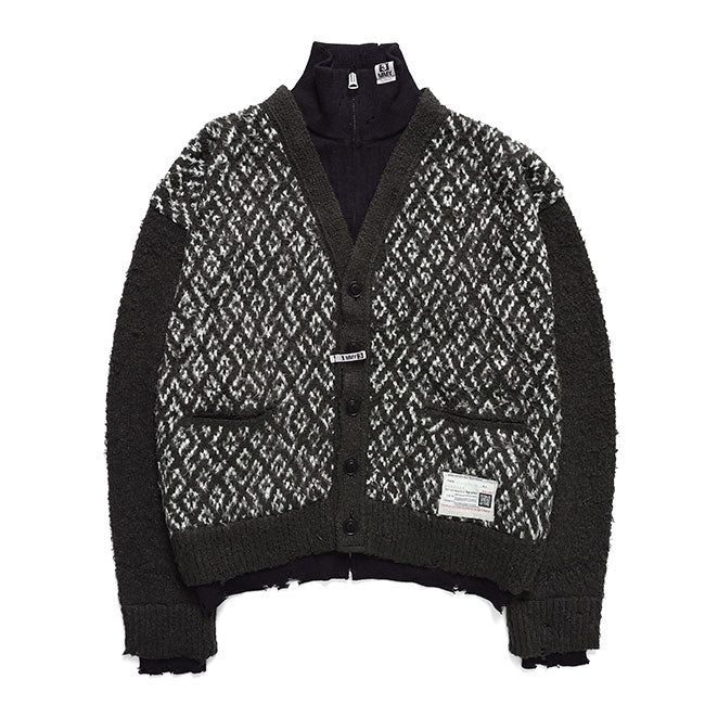 Maison MIHARA YASUHIRO Layered Knit Cardigan A17CD501