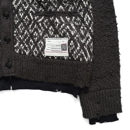 Maison MIHARA YASUHIRO Layered Knit Cardigan A17CD501