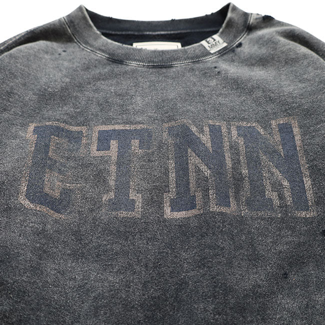 Maison MIHARA YASUHIRO BLEACHED COLLEGE PRINT SWEATSHIRT B17PO552