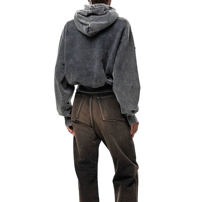 Maison MIHARA YASUHIRO BLEACHED COLLEGE PRINT HOODIE B17HD551
