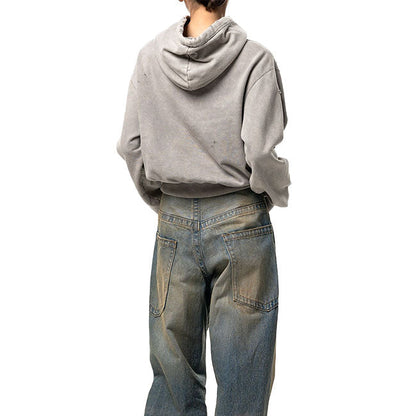 Maison MIHARA YASUHIRO BLEACHED COLLEGE PRINT HOODIE B17HD551