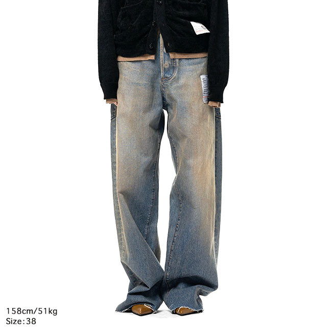 Maison MIHARA YASUHIRO Amateur Sewn Like Wide Denim Pants K17PT352