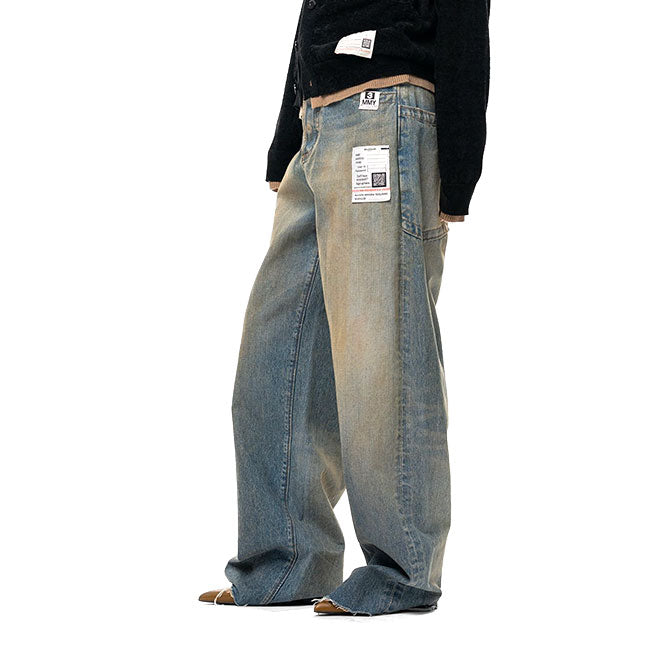 Maison MIHARA YASUHIRO Amateur Sewn Like Wide Denim Pants K17PT352