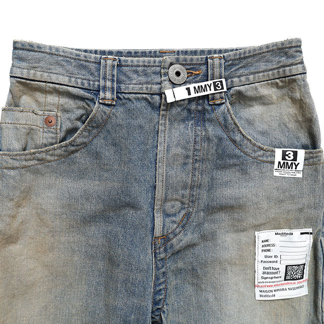 Maison MIHARA YASUHIRO Amateur Sewn Like Wide Denim Pants K17PT352