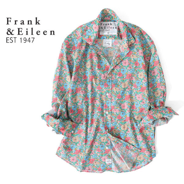 Frank&Eileen フランク&アイリーン FINBAR PGF フィンバー 花柄シャツ 3920700017