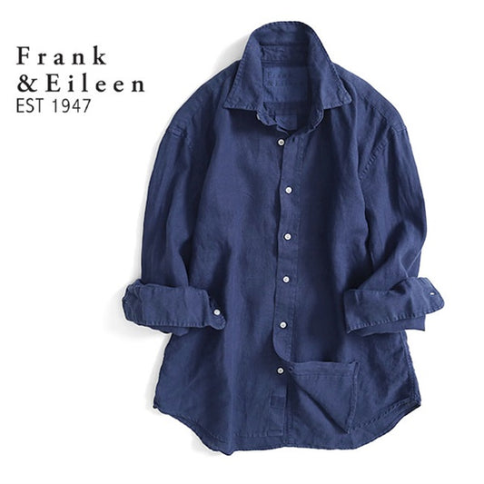 Frank&Eileen フランク&アイリーン FINBAR NYLN フィンバー ガーメントダイ リネンシャツ 4120700079