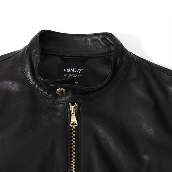 ⚠️最終値下げ【極美品】EMMETI JURI 46 ゴールドジップ 黒 EMMETI エンメティ ユリ JURI GOLD ゴールドジップ シングルライダース