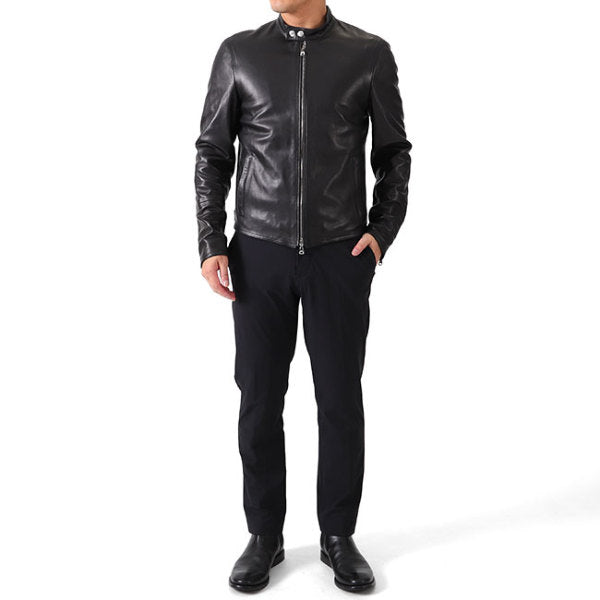 [干場義雅モデル] EMMETI エンメティ H UOMO アッカ シングルライダース レザージャケット