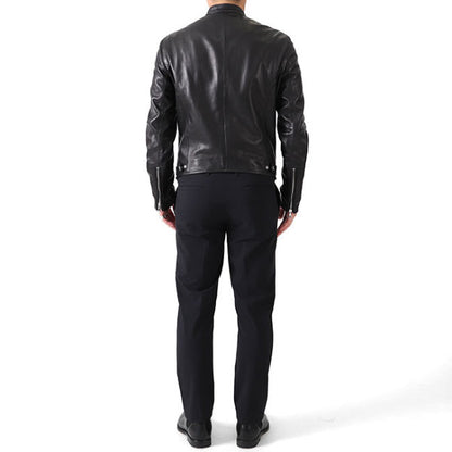 [干場義雅モデル] EMMETI エンメティ H UOMO アッカ シングルライダース レザージャケット