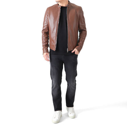 [干場義雅モデル] EMMETI エンメティ H UOMO アッカ シングルライダース レザージャケット