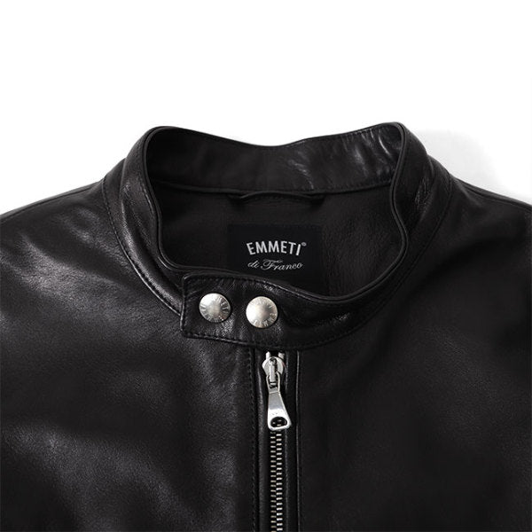 [干場義雅モデル] EMMETI エンメティ H UOMO アッカ シングルライダース レザージャケット