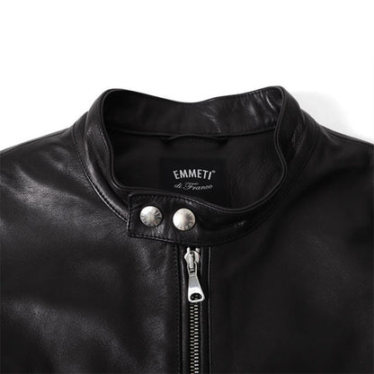 [干場義雅モデル] EMMETI エンメティ H UOMO アッカ シングルライダース レザージャケット