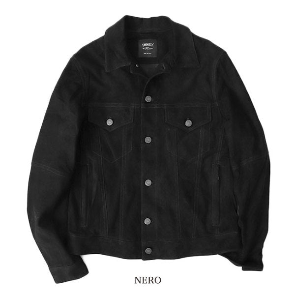 EMMETI エンメティ JACK CAMO スエードレザー Gジャン メンズ スエード