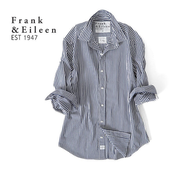 Frank&Eileen フランク&アイリーン FINBAR WNST フィンバー ボタンダウン ストライプシャツ 3820700066