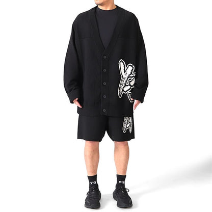 [SALE] Y-3 ワイスリー ブラッシュロゴ オーバーサイズ ニットカーディガン H44809