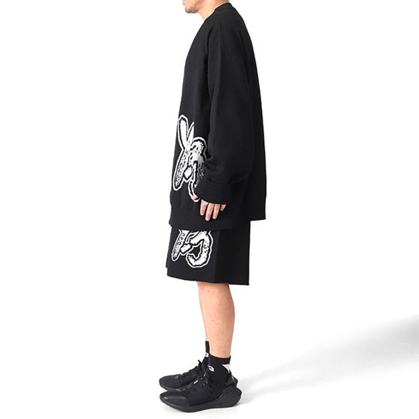[SALE] Y-3 ワイスリー ブラッシュロゴ オーバーサイズ ニットカーディガン H44809