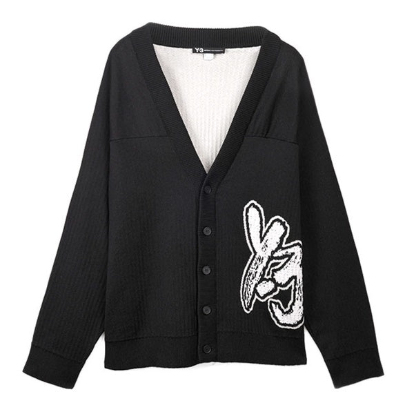 [SALE] Y-3 ワイスリー ブラッシュロゴ オーバーサイズ ニットカーディガン H44809
