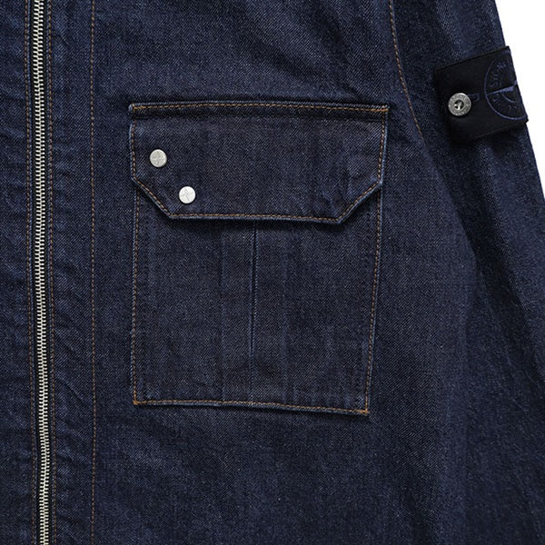 Stone Island Denim Research ストーンアイランド デニムリサーチ ジップ デニムシャツ 1200002