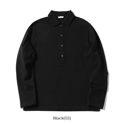nomiamo ノミアモ エジプシャンコットン 襟付き 鹿の子 プルオーバーシャツ nom-17 **