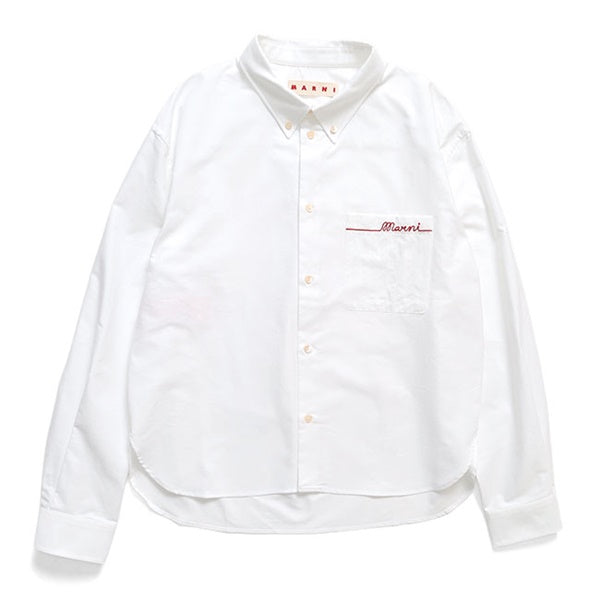 MARNI マルニ メンディングロゴ オックスフォードシャツ CUMU0366QS UTC566