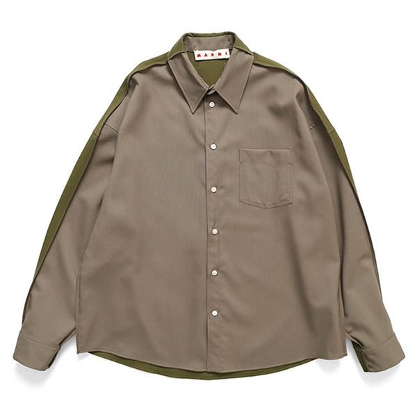 MARNI マルニ トロピカルウール パッチワークシャツ CUMU0375Q0 UTW83